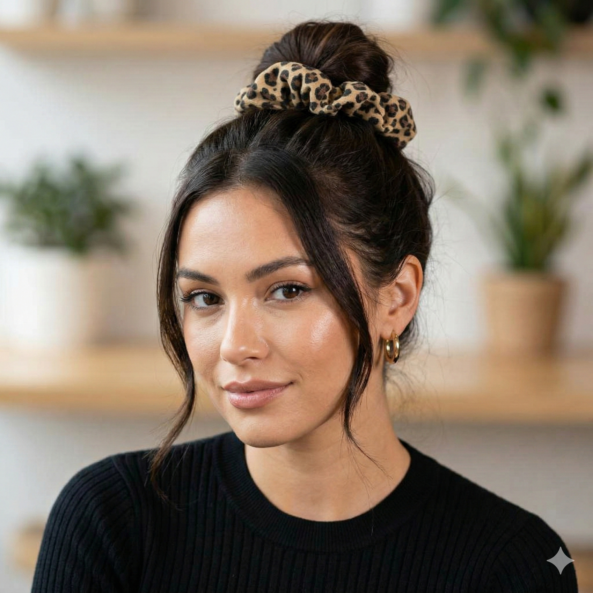 Leopard Scrunchie